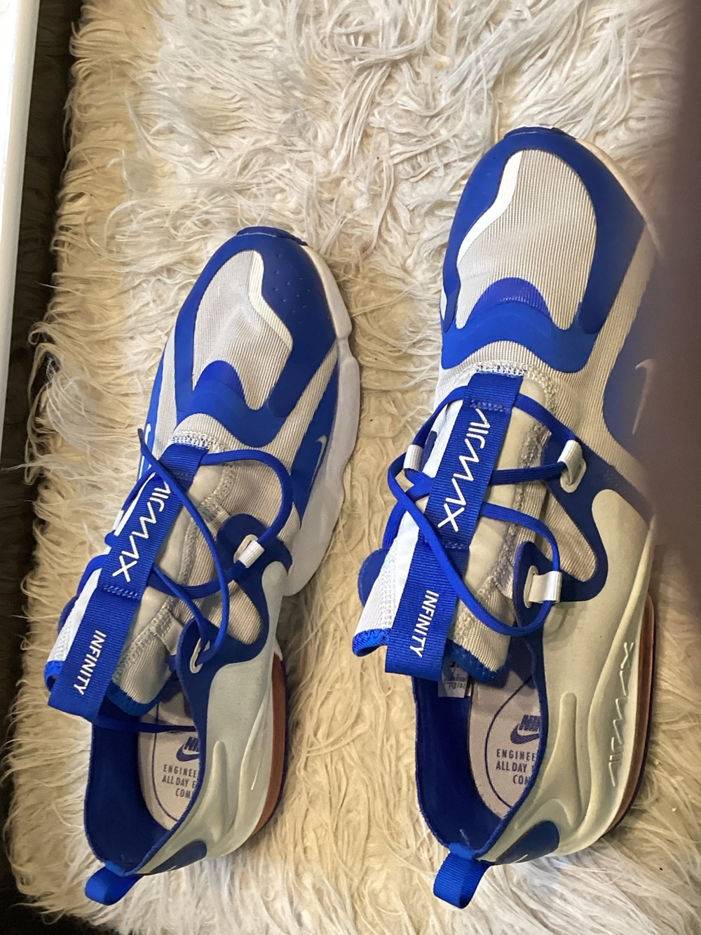Nike Blue and White Kids Sneakers - Infinity